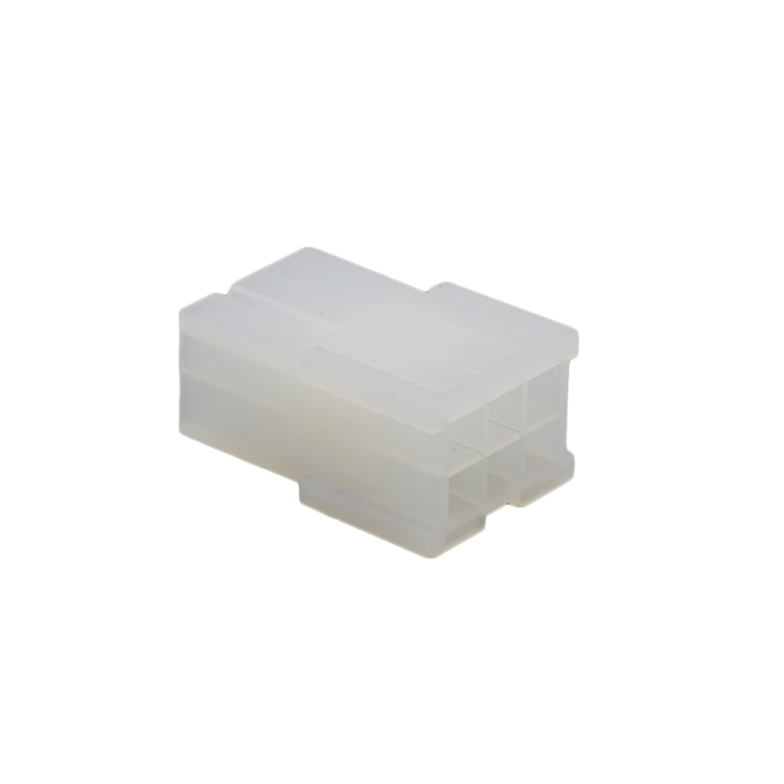 Pitch 4.20mm Female 双排 Housing 无耳 2X3Pin 本色 PA66,94V-2